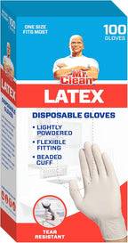 Mr Clean Latex Gloves Disposable Single Use Lightly Powdered Non-Sterile - Image 6