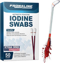 FrontLine Povidone Iodine Swabs, Antiseptic Swabsticks, Iodine Solution by FrontLine
