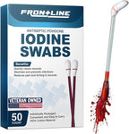 FrontLine Povidone Iodine Swabs, Antiseptic Swabsticks, Iodine Solution by FrontLine