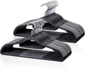 Heavy Duty Plastic Hangers 50 Pack, Space Saving Clothes Hangers, 0.2 Inches by TonswachicHangersSpaceSaver