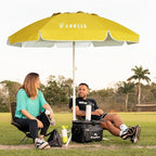AMMSUN Shade Umbrella, Premium Portable Umbrella with Stand, 6.5ft Lightweight Free Standing Canopy for Sporting Games, Adjustable Instant Sun Protection and Easy to Carry, Yellow - Image 4