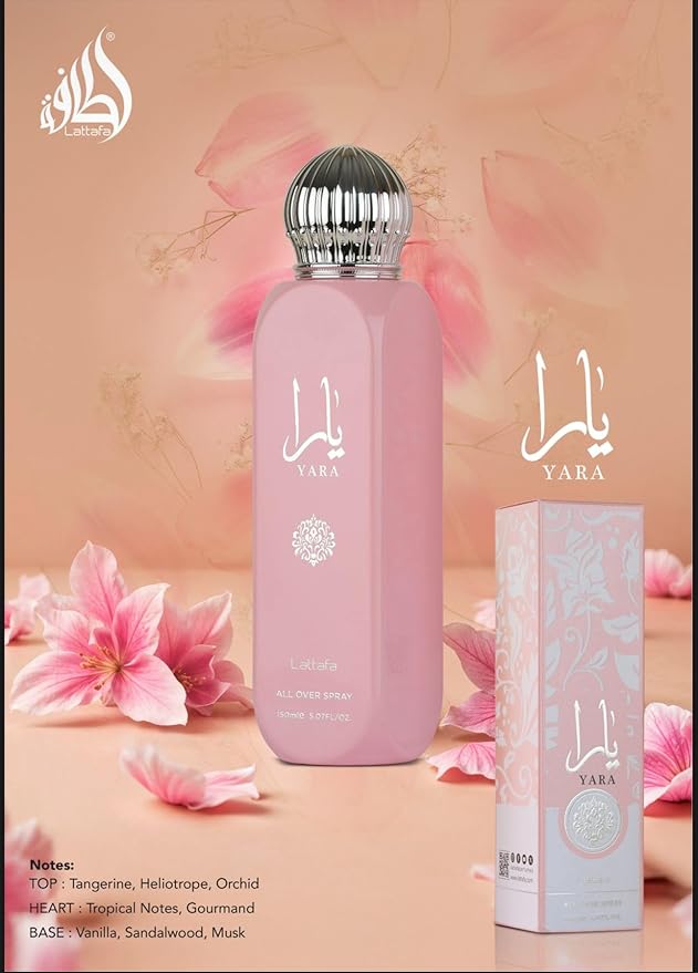 Lattafa Yara All Over Spray 150ml – Floral Scent - Image 4