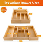 Bamboo Expandable Drawer Organizer - Image 2