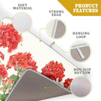 Spring Dish Drying Mat for Kitchen Counter Geranium Summer Floral Absorbent - Image 4