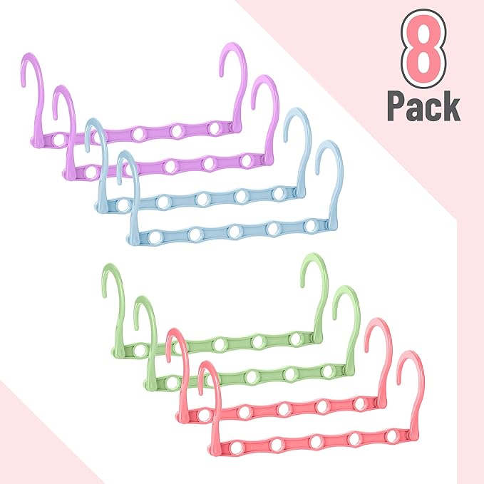 Mr. Pen- Space Saving Hangers for Clothes, Playful Pop Colors, Plastic Multi - Image 2