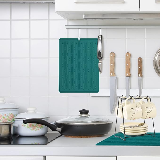 Dish Drying Mats, Heat-resistant Silicone Mat - Image 7