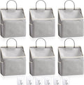 Chumia 6 Pack Wall Hanging Storage Basket Bathroom Closet Hanging Storage Bag by Chumia