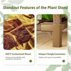 Plant Stand Indoor Outdoor 63" Tall Plant Shelf for Plants 12-Tier Large Plant Sheves for Living Room Heavy Duty Plant Rack Garden Balcony Patio Hanging Planter - Image 5