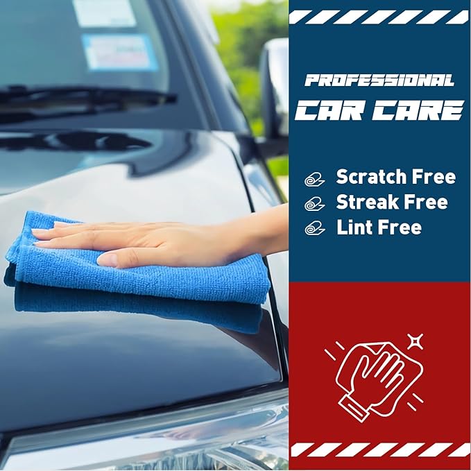 Microfiber Cleaning Cloths-18 Pack, Cleaning Rags, Microfiber Towels - Image 3