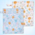2pcs Travel Waterproof Laundry Bag, Cloth Diaper Wet Dry Bags - Image 3