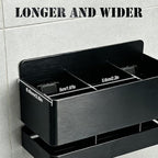 Black Aluminum Wall Mounted Electric Toothbrush Holder, No Drilling Required - Image 4