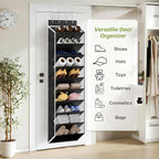 KEEPJOY 10 Tiers Mesh Over Door Shoe Organizer Storage, Hanging Shoe Holder - Image 7