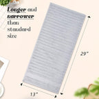 Jacquotha Light Grey Face Towels Set of 2 Ribbed - Image 2