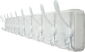 WEBI Coat Rack Wall Mount White, 38 9/16" Long Coat Hooks Wall Mounted by WEBI