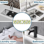 Cute Flowers Sink Splash Guard Retro Floral Faucet Absorbing Mat Fast Drying - Image 7