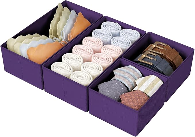 DIMJ Drawer Organizers Clothes, Fabric Closet Organizers and Storage, Shallow by DiMJ