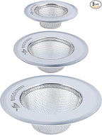 Mesh Sink Strainer Set of 3, MSY BIGSUNNY Stainless Steel Kitchen Sink Strainer by MSYBIGSUNNY