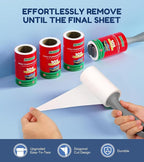 4X Extra Sticky Lint Roller for Pet Hair, Lint Rollers 315 Sheets Mega Value Set - Image 4