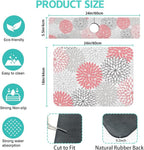 Dish Drying Mat for Kitchen Counter Matt, Super Absorbent Non-slip Rubber Backed - Image 2
