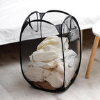 2pcs Pop Up Mesh Laundry Hamper Room Collapsible Storage Bin Lightweight Basket - Image 5