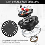 Black Sink Drain 3-1/2 Inch Matte Black Kitchen Sink Drain Strainer Assembly Kit - Image 6
