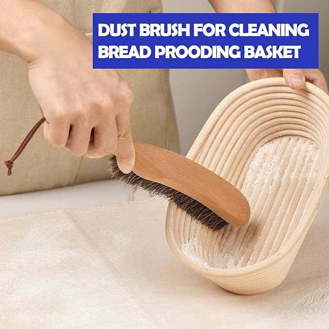 Cleaning Brush for Bread Proofing Baskets/Countertops/Wood Pulp - Image 2