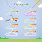 GoodtoU Baby Clothes Hangers 60 Pack, Baby Plastic Hangers - Image 2