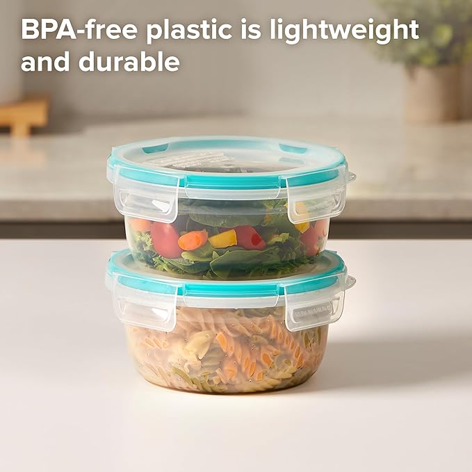 Snapware Total Solution Plastic Food Storage Containers Set, Leakproof & - Image 3