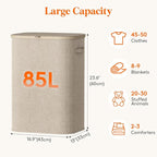 Lifewit 85L Large Laundry Basket - Image 3