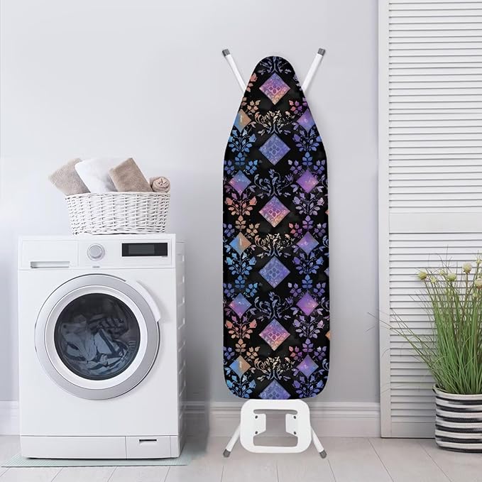 Ikat Rhombus Ironing Board Cover 54x15 inches, Gradient Leaf Geometric Graphic - Image 3