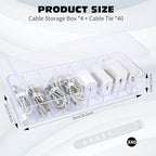 4pcs, Cord Storage Organizer, - Image 2