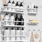 YASONIC Shower Caddy, 6 Pack Large Capacity shower organizer by YASONIC