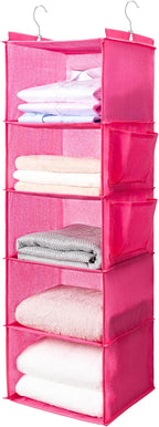 BOOMIBOO Hanging Closet Organize and Shelves，5-Hanging Shelf by BOOMIBOO