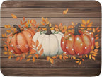 Autumn Pumpkin Dish Drying Mat Rustic Wood Dish Drainer Mats Fast Dry by Giwawa
