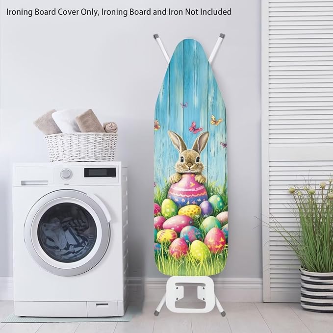 Butterfly and Easter Eggs Rabbit Iron Board Cover - Image 3