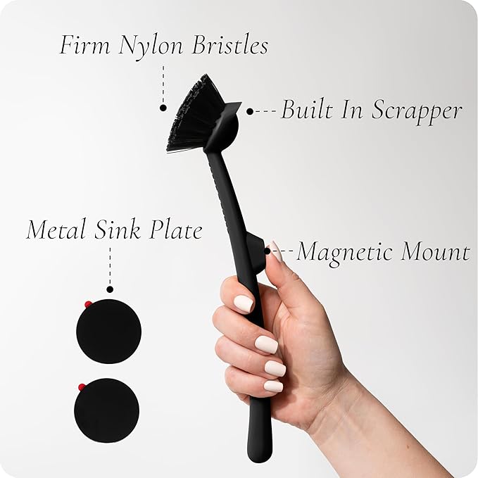 Earth & Mango Magnetic Dish Brush – Dish Scrubber - Image 3