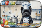 Caroline's Treasures DAC6225DDM Cairn Terrier The Chef Dish Drying Mat by CarolinesTreasures