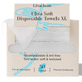 50 CT Face Cloths for Washing Face – Biodegradable Viscose Disposable Face by LivaClean