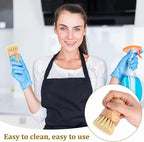 6 Packs Bamboo Dish Scrub Brushes Wok Brush Dish Scrubber Brush Kitchen - Image 6