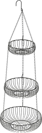 Simple Houseware Adjustable Metal Hanging Fruit Basket - Image 8