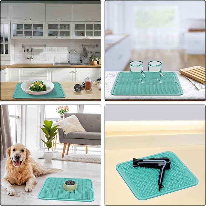 ZLR Silicone Dish Drying Mat 12" x 12" Square - Image 9