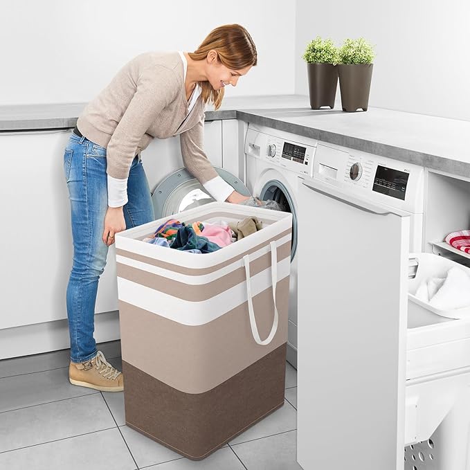StorageRight Large Collapsible Laundry Basket Hamper - Image 6