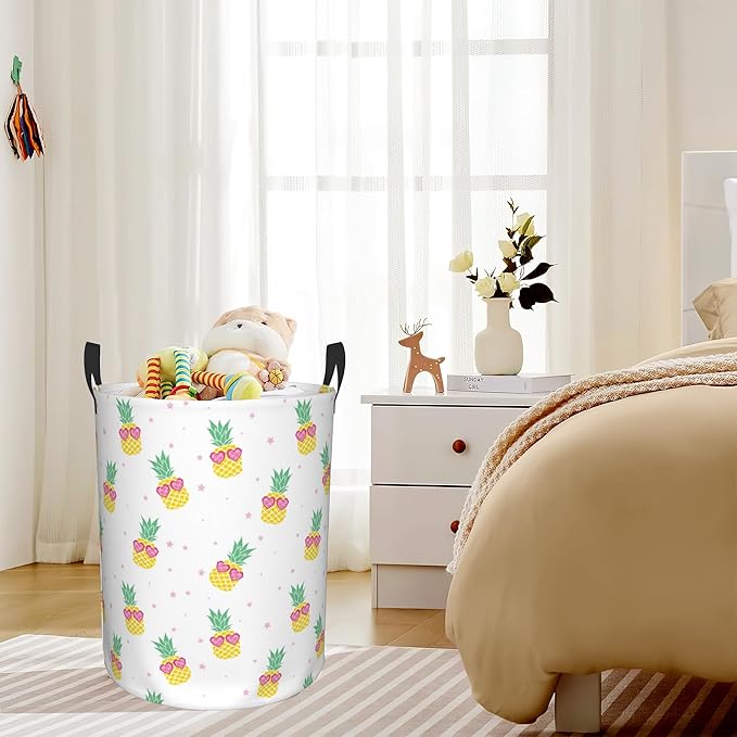 Cute Pineapples Laundry Basket, Waterproof Pineapple Laundry Hamper, - Image 6