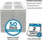 50 Pack Square Disposable Shower Drain Hair Catcher Stickers - Image 4