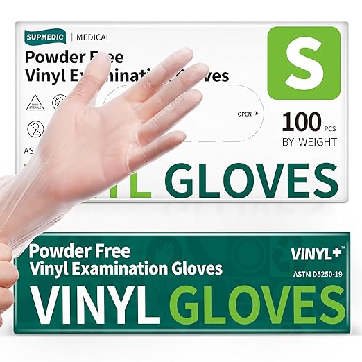 Vinyl Disposable Exam Gloves by Supmedic