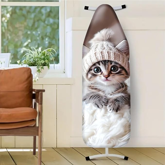 Nuxovilar Cute Cat with Knit Hat Ironing Board Cover, 15 * 54inch, Fits Most - Image 2