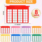 party greeting 8 Pack File and Folder Dividers 9x11.4 Inches Plastic Hanging - Image 2
