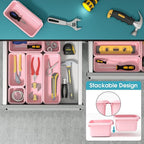 6 PCS Drawer Organizer Set, 3 Size Makeup Drawer Divider Organizer - Image 5