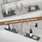 Faucet Mat for Kitchen Sink, Diatomite Quick Drying Tray, 15.8 Inch Kitchen - Image 5