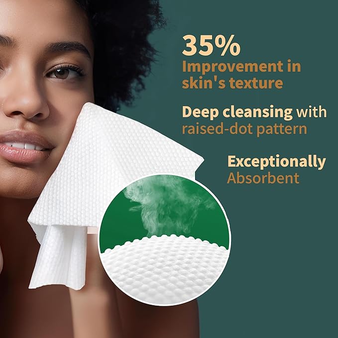 Ourmed Life Face Towels, Lint- free Face Wipes - Image 3